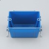 5-Pack-1-Gang PVC Electrical Outlet Box, 18 cu in Blue Switch