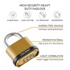CINCINNO Heavy Duty Weatherproof Combination Lock, 4-Pack Outdoor Combo Lock,Resettable