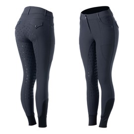 Equinavia Annika Women's Silicone Full Seat Breeches - Midnight Navy - 30