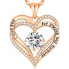 CDE Valentines Day Gifts for Women, Forever Love Heart Necklaces