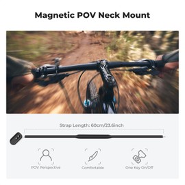 K&F Concept Magnetic Neck Mount for Go Pro Phone Holder,Quick Release POV Video Vlog Flexible Angle Necklace Holder for GoPro Hero 13/12/11/10/9/8/OSMO Pocket 3/Action 5 Pro/4, Insta360