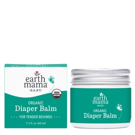 Earth Mama Organic Diaper Balm 2-Ounce | Diaper Cream for Baby | EWG Verified, Petroleum & Artificial Fragrance-Free with Calendula for Sensitive Skin (3-Pack)