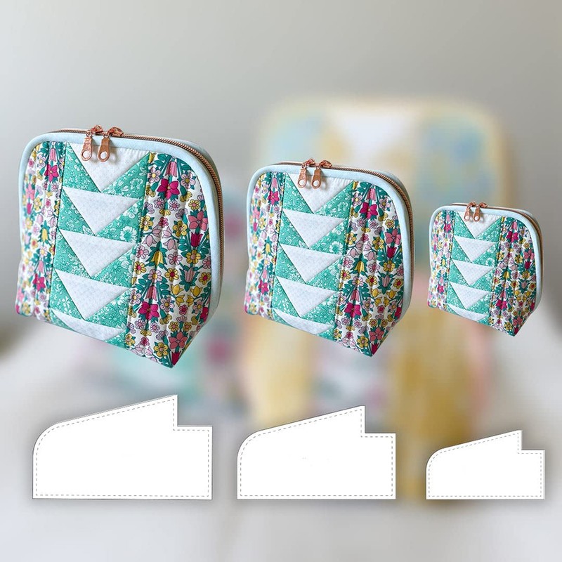 3Pcs Cute Bag Acrylic Template Acrylic Pouch Pattern Stencil Template