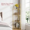 Crofy Foldable 4 Tier Corner Shelf, Metal Corner Plant Stand