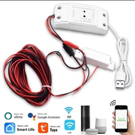 Yitouniu Tuya Smart WiFi 5V garage door opener controller Garage Open Close Monitor,wireless APP Remote Control Magnetic Door sensor,Compatible with Alexa Echo Google Home