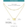 Suplight Gold Heart Initial Necklaces for Women Stainless Steel J