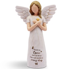 BORLESTA Memorial Gifts - Sympathy Gifts for Loss of Loved One, Remembrance Gifts, Bereavement Gifts, Angel Gifts for Women, Angel Figurines