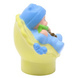 Replacement Part for Collectible Fisher-Price Little People Happy Sounds Home Dollhouse Playset P3329 - Replacement Baby Boy Figure in a Carseat
