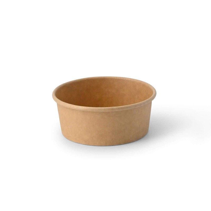 BIOZOYG 50 x Cardboard Ice Cream Cups, 100 ml, Brown,