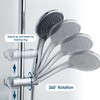 Simpeak Universal Hand Shower Holder with Hook, Adjustable Shower Holder