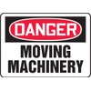 Accuform MEQM060VS Adhesive Vinyl Safety Sign, Legend "Danger Moving Machinery",
