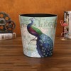 Scakbyer 10L Retro Style Kitchen Trash Can Bedroom Trash Bin