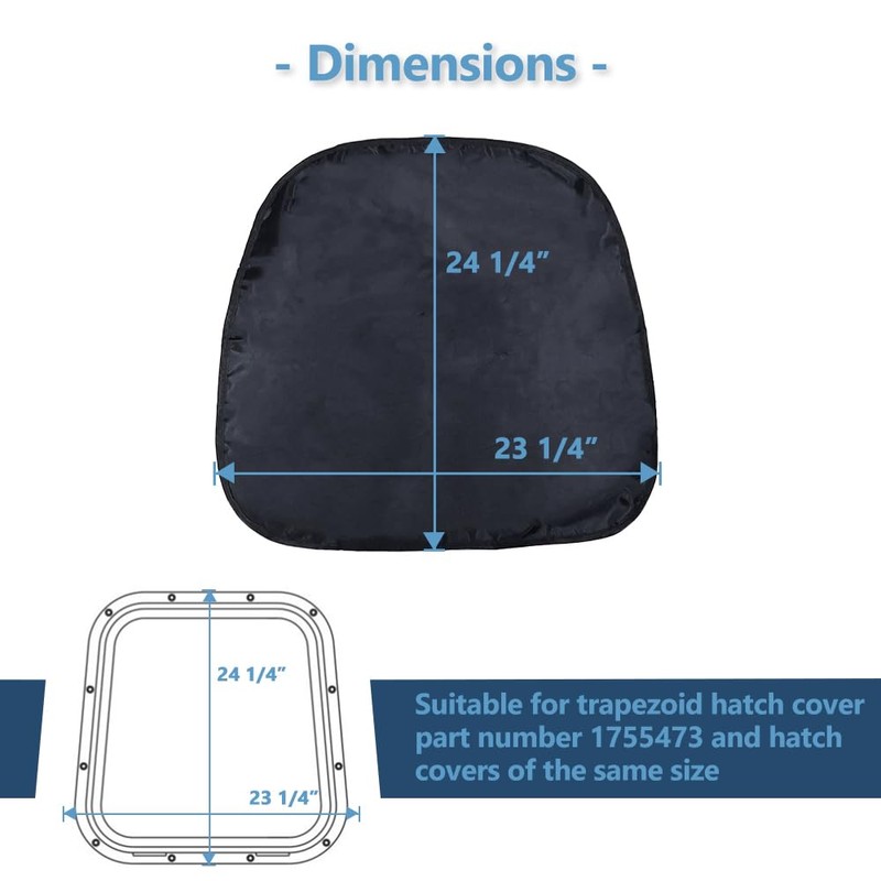 Boat Hatch Cover Trapezoidal 24x27 Inch Marine Deck and Access
