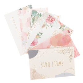 Abaodam 2sets Lightweight Birthday Greeting Cards Envelopes Simple Design Blessing Cards for Festivals and Parties Fine Workmanship for Sincere Wishes and Regards