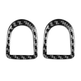 NVCNX Real Premium Carbon Fiber Compatible with Ford Mustang GT Shelby 2010-2014 2011 2012 2013 Car Door Lock Pin Panel Frame Cover Sticker Decal Interior Trim Accessories Black