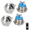 Door Chime Push Button - 4X Replacement Buttons Push Door