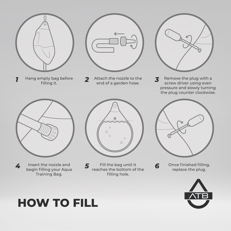 Aqua Training 75 lb. Punching Bag, 15" Water Filled Teardrop