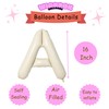 16"OH BABY Cream WhiteBalloon for Baby Shower,Oh Baby Sign for