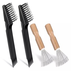 빗에서 머리카락을 제거하기 위한 4Pc 청소기 헤어 브러시 및 청소 도구 세트 4Pc Hair Brush and Cleaning Tool Set for Removing Hair from Combs