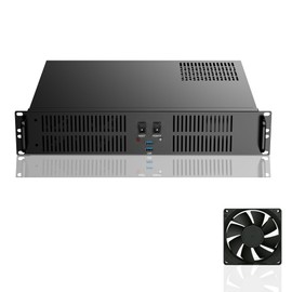 UTLGAMENG 2U Micro-ATX Rackmount Server Chassis, 4 PCIe Slots & Cooling