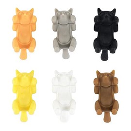 6 piezas de silicona para vasos de vino con forma de gato, marcadores de copa de vino