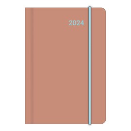 Blue Spring 2024 Diary Book Calendar Pocket Calendar 8 x 11.5: Mini Flexi Diary EarthLine