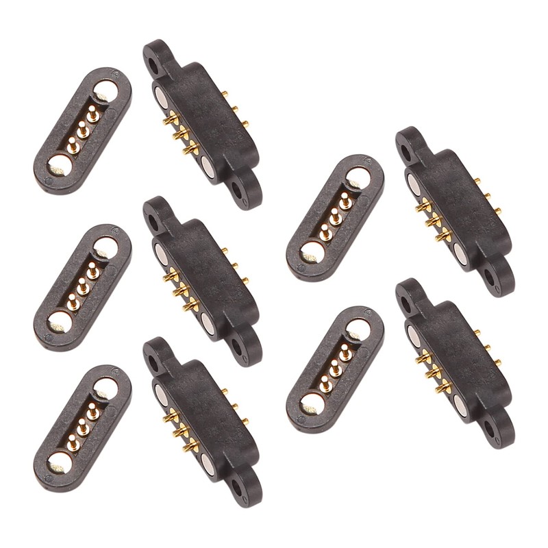 Liseng 5 Pairs Spring Loaded Magnetic Pogo Pin Connector 3