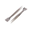 Hohopeti 2pcs Professional Jewelry Tool Tweezers with Spatula for Rhinestone