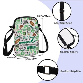 ZJXHPO Scout Cross Body Bag Scout Messenger Bag One Scout Can Make A Difference Carry On Bag Scout Leader Shoulder Bag (One Scout CB)
