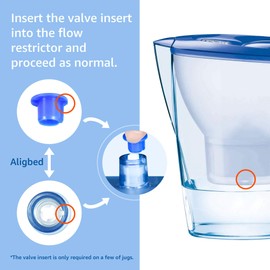 NSF Certified Pitcher Water Filter, Replacement for Brita® Mavea® Maxtra®, 105731, 1001122, Pack of 4, by Aqua Crest (NOT for Waterdrop's Jugs)