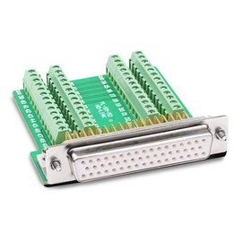 ANMBEST DB50 Solderless Connector, Female D-SUB Header to 50-pin Port Terminal Adapter Breakout Board with Bolts