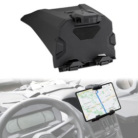 Can Am Maverick X3 Accessories Tablet Holder with Storage Box, GPS Phone Mount for 2017-2025 Can-Am X3/X3 Max UTV Center Console, Stable Electronic Device Holder Replacement for OEM 715002874