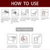 False Nails – 24PCS Burgundy Square Short Fake Nails -