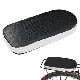 PU Fahrrad-Rücksitzkissen, Bequemer Fahrrad Hinten Sitz Kissen, Mountainbike Fahrradrücksitz, Fahrradsitz Hinten für Erwachsenenfahrrad mit Sitzkissen, Weiches Kinder Fahrradsitz Gepäckträger Sitz