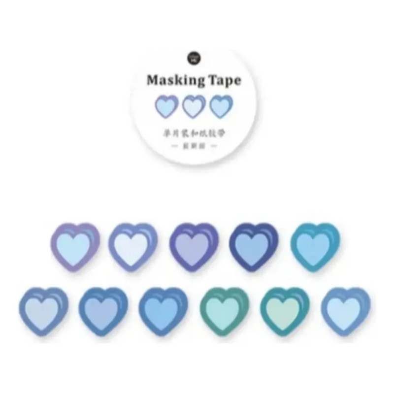 Washi Tape Corazon Sticker Scrapbook Papeleria Bonita 1 Roll