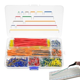 560 Piece Jumper Cable Set, Breadboard Jumper Cable Kit, Jumper Wire Male to Male 14 Different Lengths Assorted with Plastic Box, for Circuit Soldering
