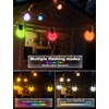 IKERY RGB Outdoor String Lights 50Feet，USB 5V G40 Globe LED