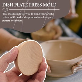 Lobamop Utensili per ceramica, semisferico/semicircolare, ciotola rotonda in ceramica, fai da te, utensili da modellazione, diametro 7 cm