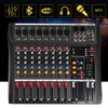 8 Channel Mixer Bluetooth Audio Mixer USB Compact Mixer Sound