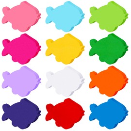 Kisston 360 Pcs Fish Cutouts Paper 3.9 Inch Assorted Color Die Cuts for DIY Craft Projects Bulletin Board Decor