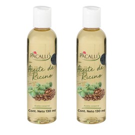 Aceite de Ricino (Castor Oil) 100% Puro para Pestañas, Cejas, Cabello y Barba – 2 Pack 130 ml c/u | Uso Cosmético | PACALLI