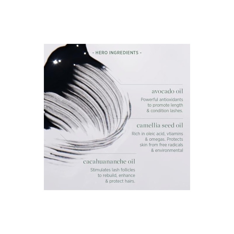 Ere Perez Mascara de Aguacate Contra Agua, Black, 10 ml