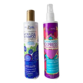 Nekane Kit Nekane Shampoo Matizador Mora Azul + Termoprotector