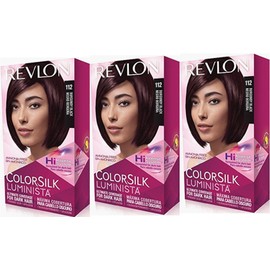 Revlon Colorsilk Luminista Haircolor, Burgundy Black, 3 Count