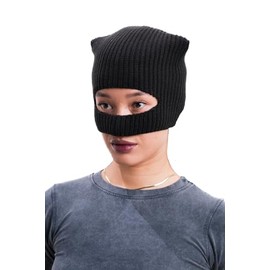 Selina Kyle - Máscara de esquí para gato y mujer, pasamontañas Zoe Kravitz 2022, disfraz de cosplay negro