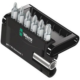 Wera Wera Bit-Sortiment, Bit-Check 7 PZ Universal 1, 7-teilig, 05056296001