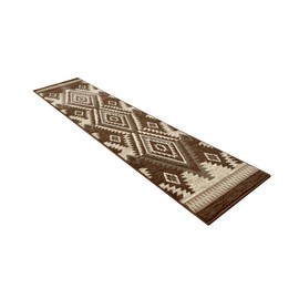 YHSF South West Native American Area Rug Ritz - Easy Clean, Thick, Soft, Durable Native Tribal American Indian Inspired Rug for Bedroom/Living Room and More (Espresso, 2 Feet x 7 Feet)