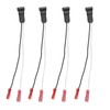 4PCS Car Speaker Adapter Rear/Front Door with Wire Harness Replacement