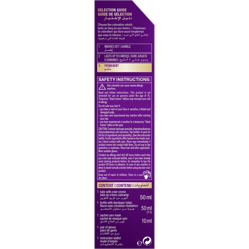 Schwarzkopf Palette Intensive Hair Colour Cream with Liquid Keratin -