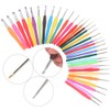 33Pcs Crochet Hook Set Aluminum Crochet Needle TPR Soft Handle